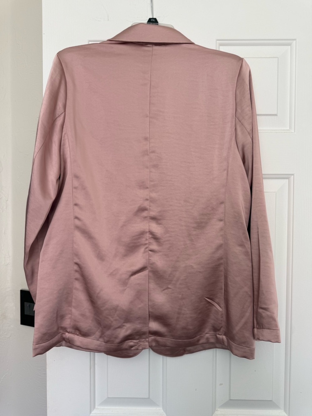 a new day Blush Pink Single-Button Satin Blazer - Picture 2 of 7